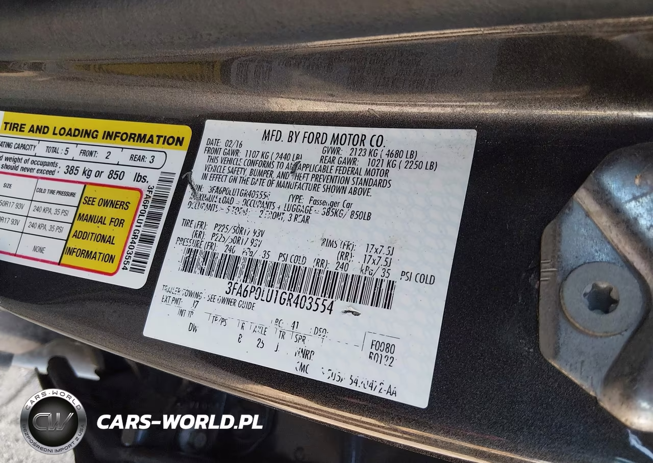 2016 Ford Fusion Hybrid Se VIN:3FA6P0LU1GR403554 - 9
