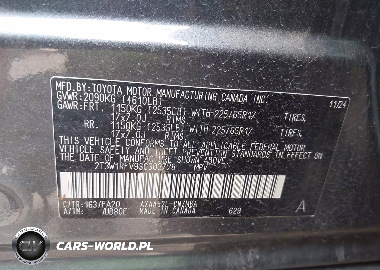 2025 Toyota Rav4 Xle VIN:2T3W1RFV9SC303728 - 9