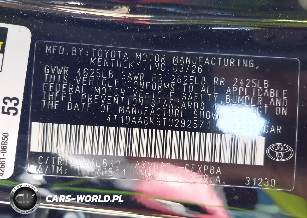 2026 Toyota Camry Xse VIN:4T1DAACK6TU292571 - 9