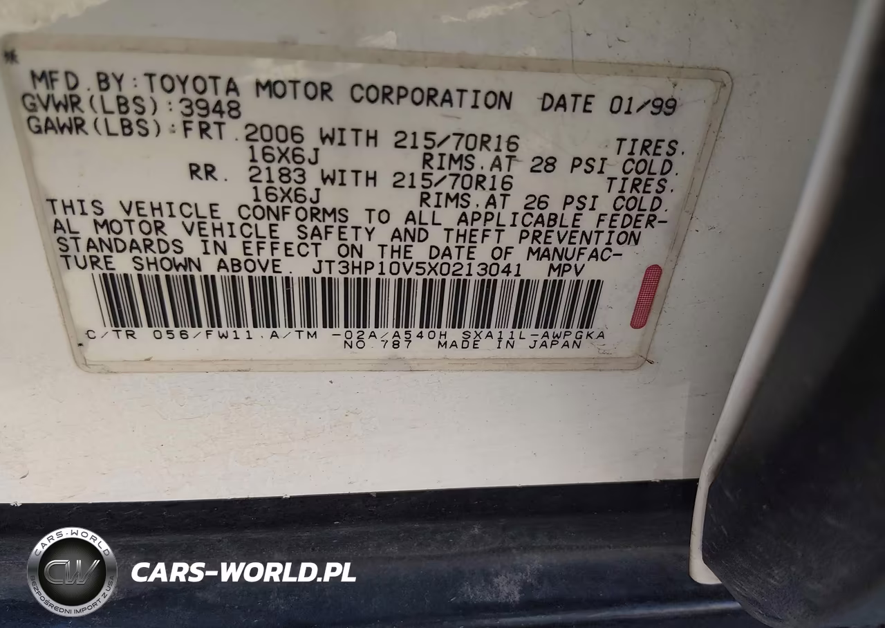 1999 Toyota Rav4 VIN:JT3HP10V5X0213041 - 9
