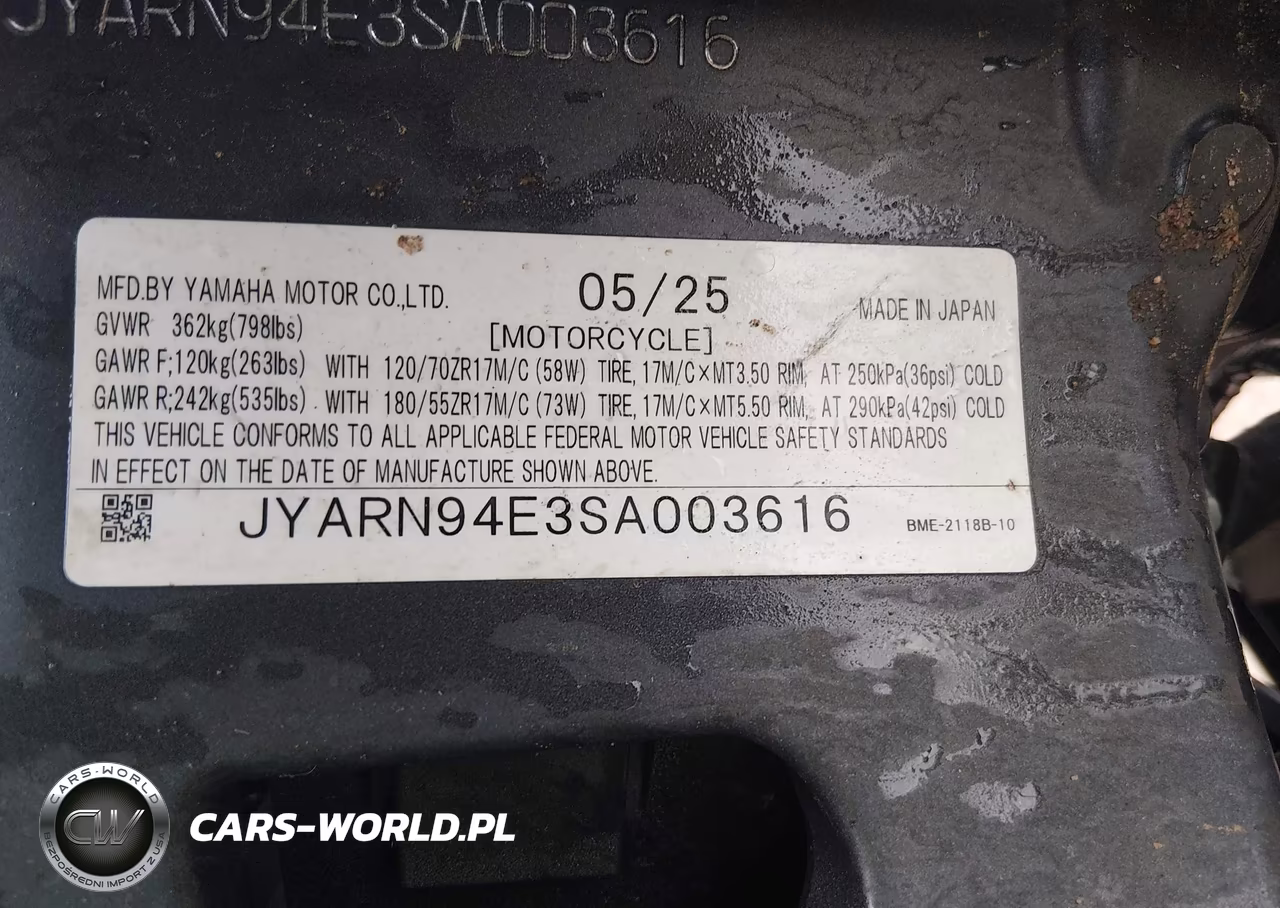 2025 Yamaha Mt09 VIN:JYARN94E3SA003616 - 10