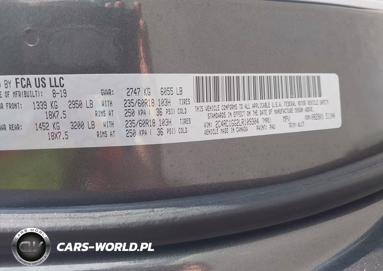 2020 Chrysler Pacifica Limited VIN:2C4RC1GG2LR109304 - 9