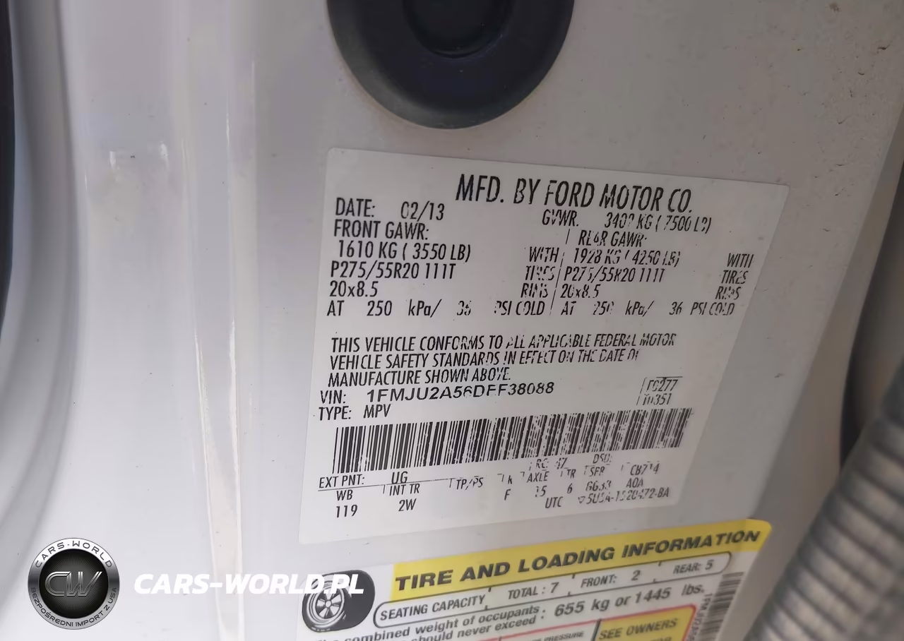 2013 Ford Expedition Limited VIN:1FMJU2A56DEF38088 - 9