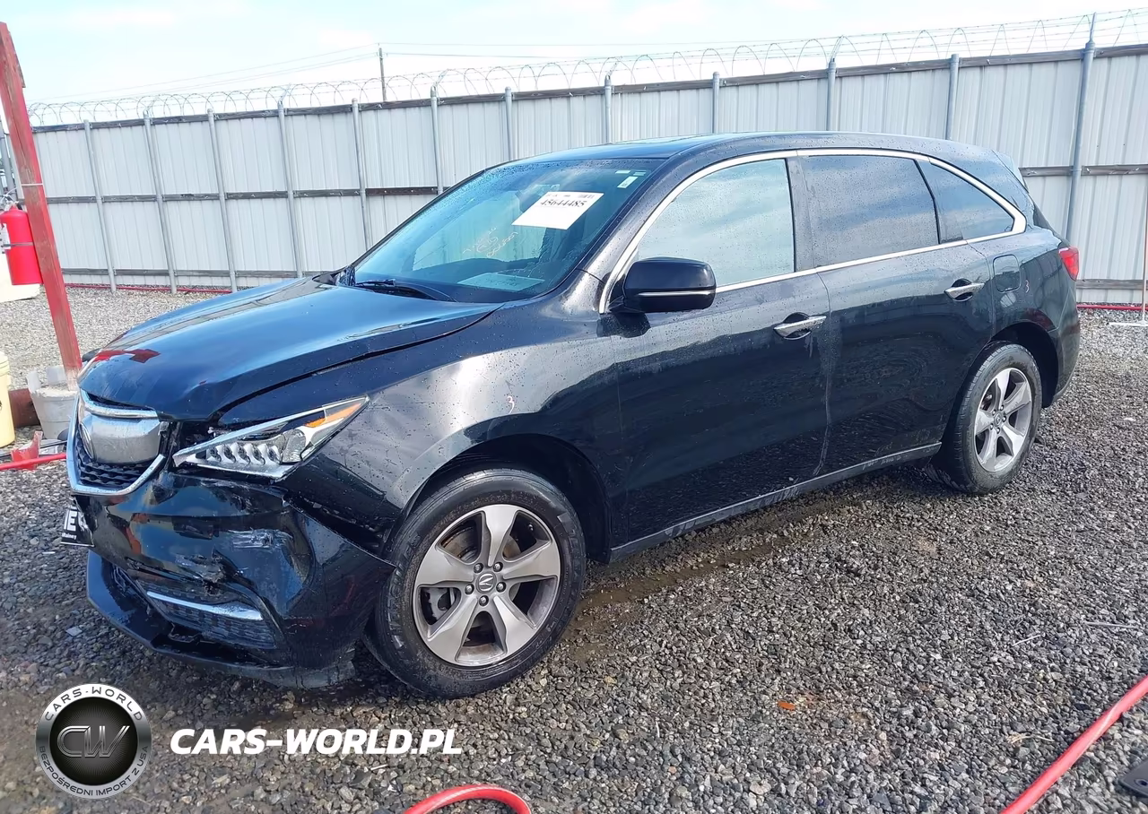 2015 Acura Mdx VIN:5FRYD3H28FB006507 - 2
