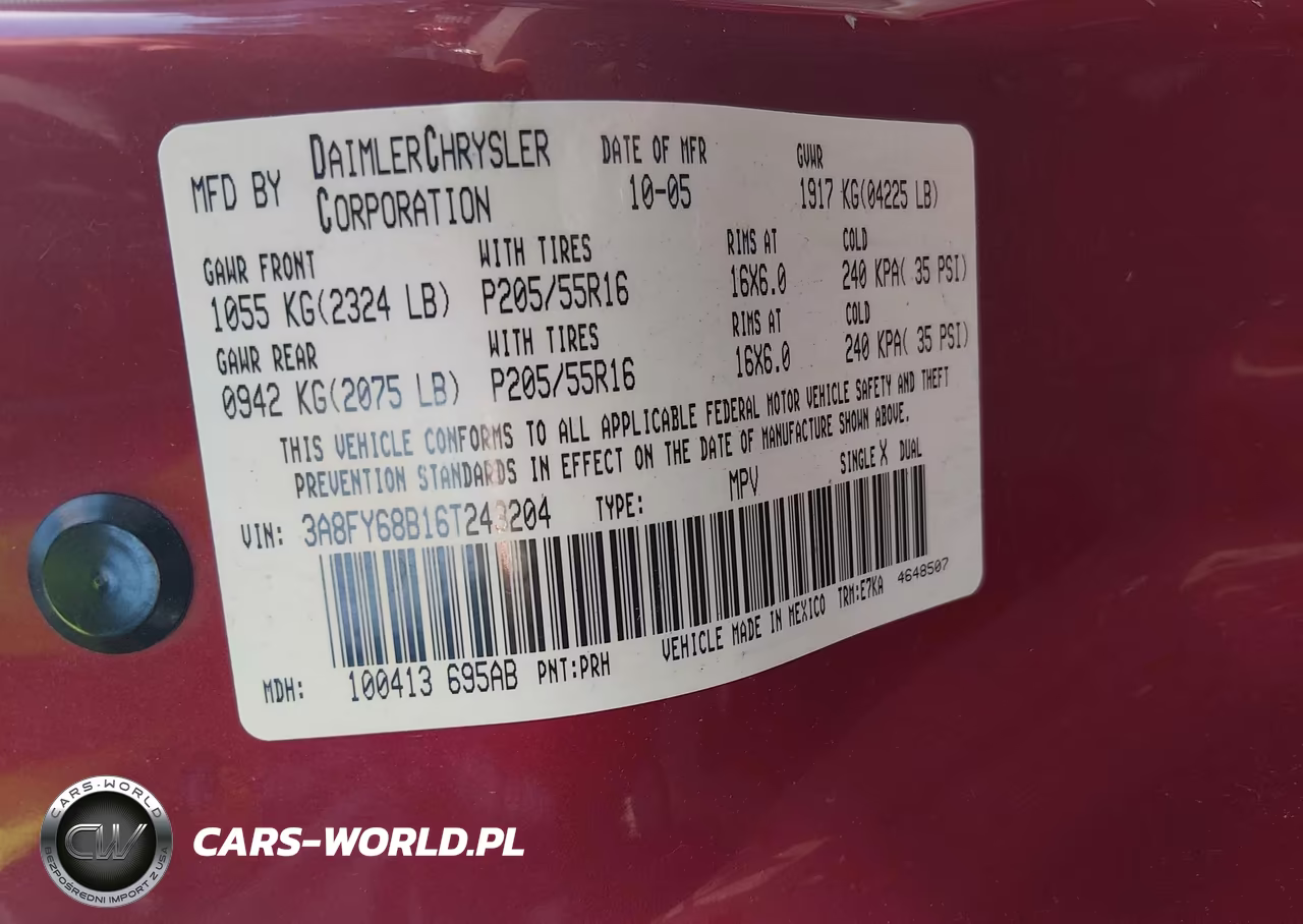 2006 Chrysler Pt Cruiser Limited VIN:3A8FY68B16T243204 - 9