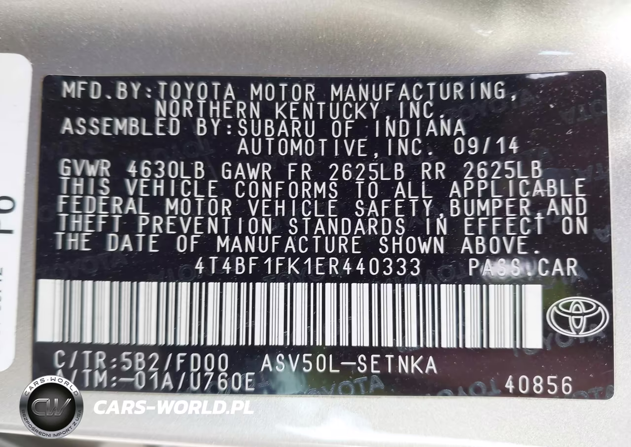 2014 Toyota Camry Le VIN:4T4BF1FK1ER440333 - 9