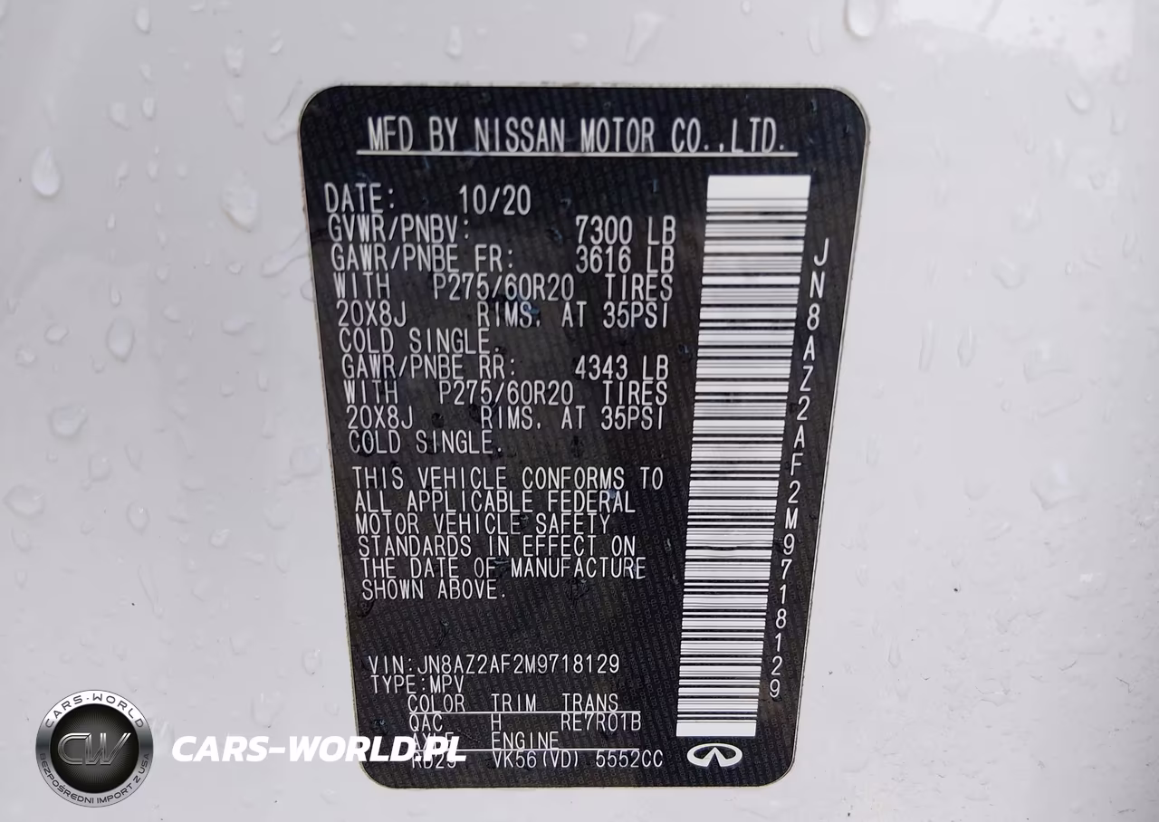 2021 Infiniti Qx80 Luxe VIN:JN8AZ2AF2M9718129 - 9