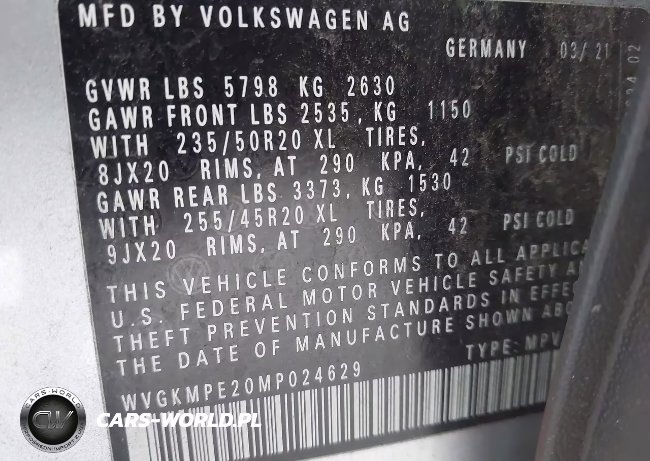 2021 Volkswagen Id.4 Pro S VIN:WVGKMPE20MP024629 - 9
