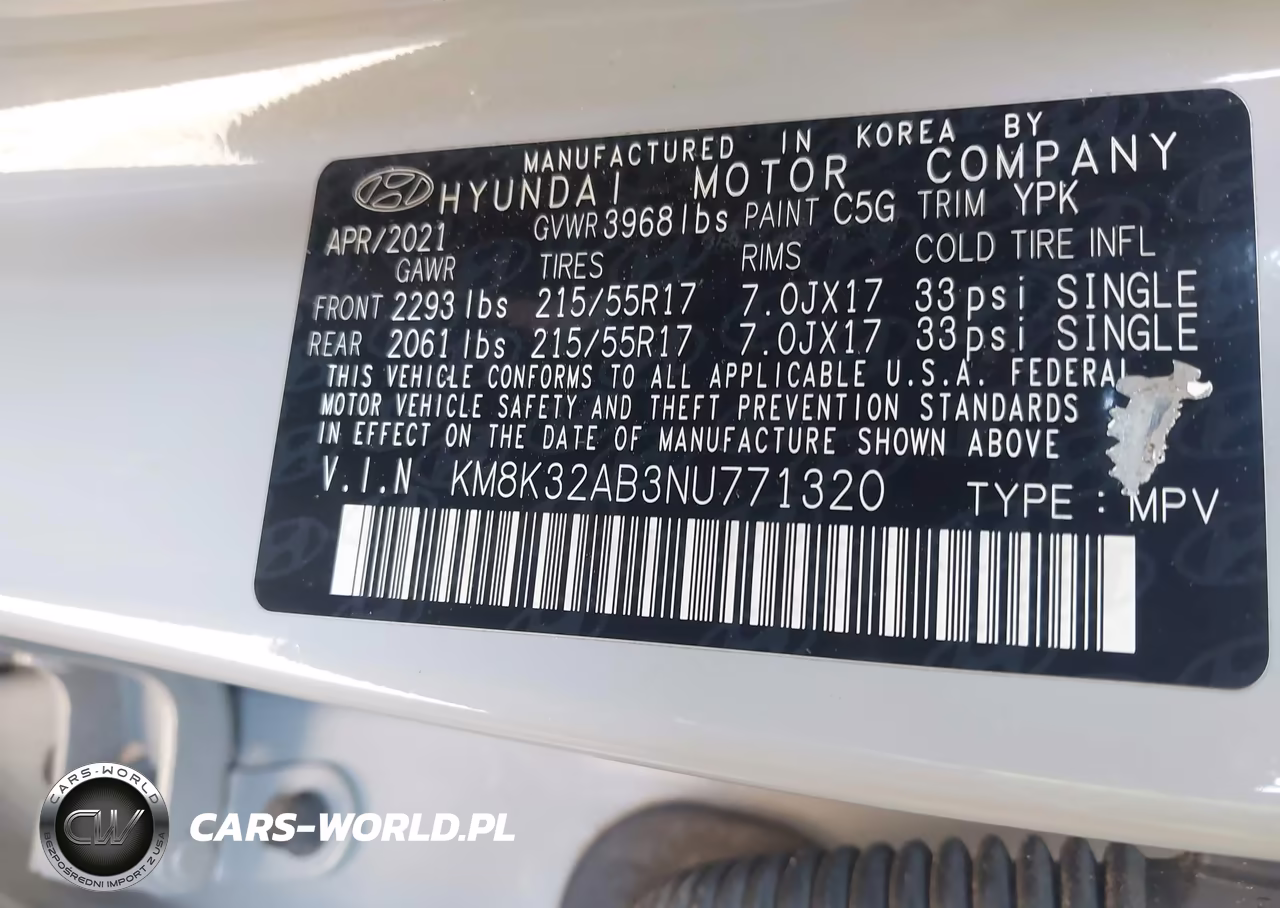 2022 Hyundai Kona Sel VIN:KM8K32AB3NU771320 - 9