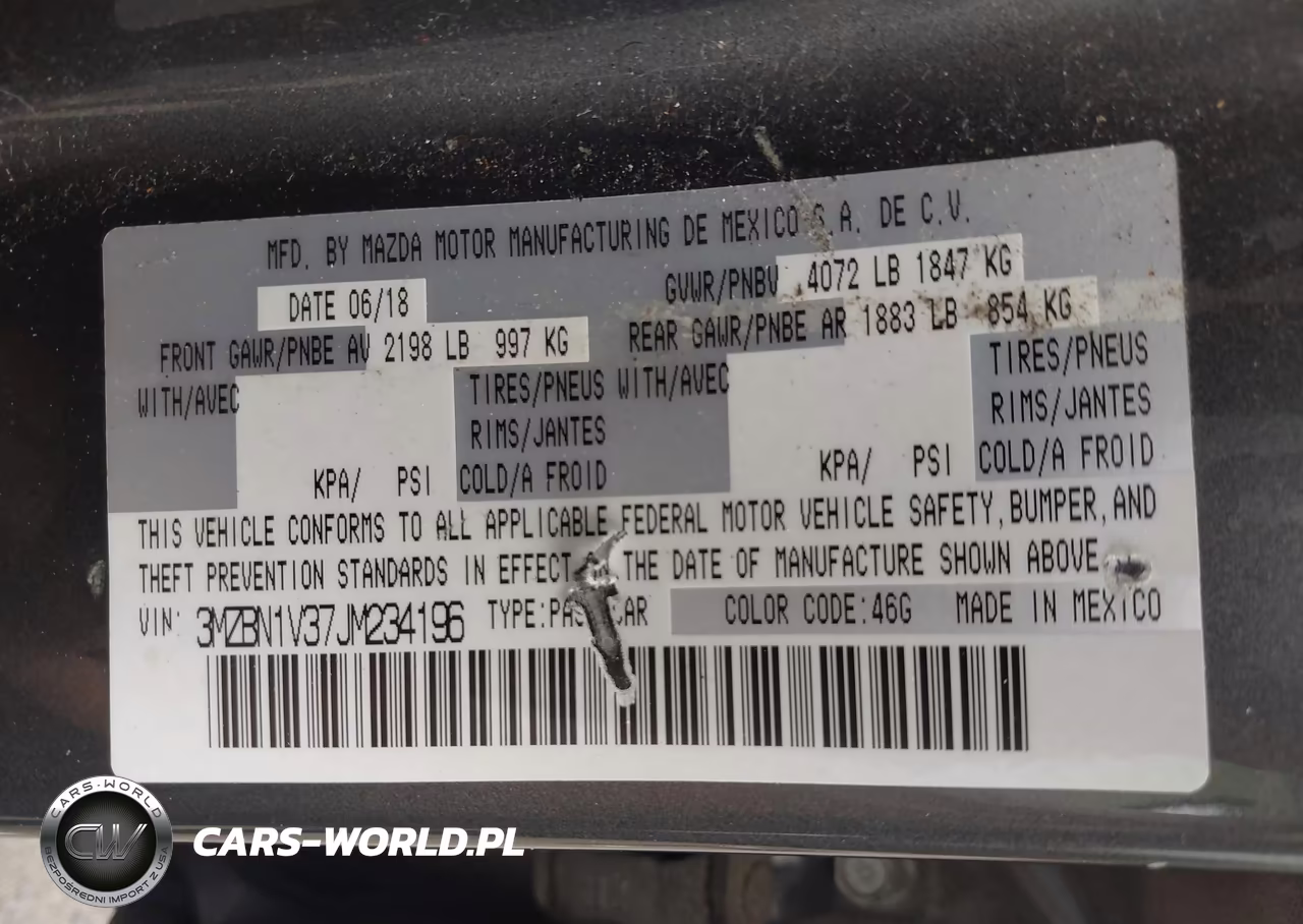 2018 Mazda Mazda3 Touring VIN:3MZBN1V37JM234196 - 9