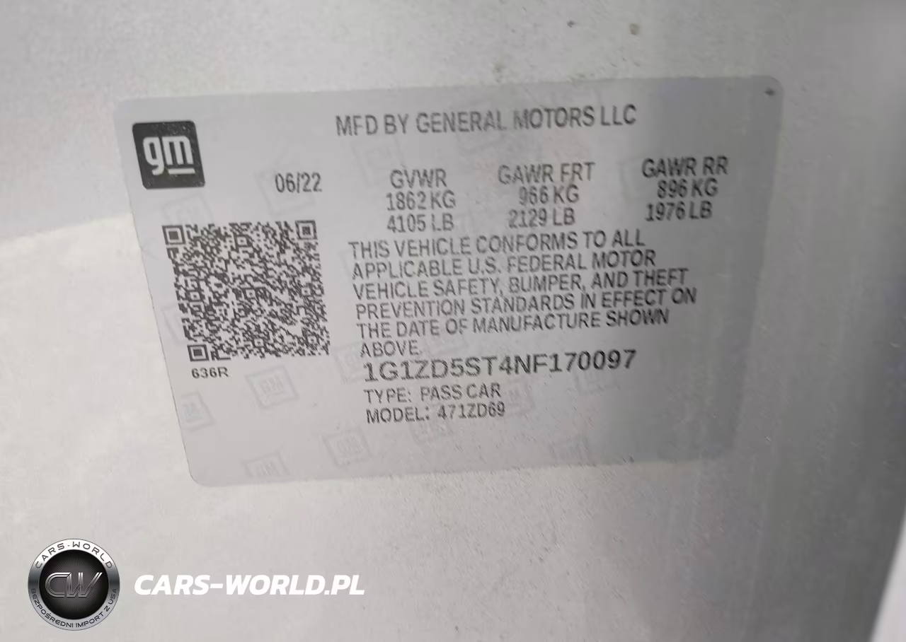 2022 Chevrolet Malibu Fwd Lt VIN:1G1ZD5ST4NF170097 - 9