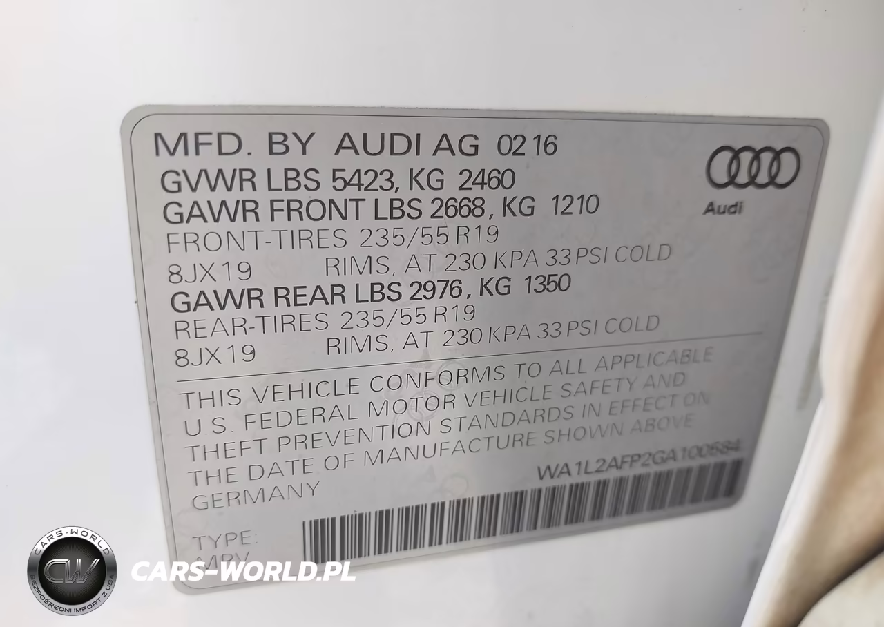 2016 Audi Q5 2.0T Premium VIN:WA1L2AFP2GA100584 - 9