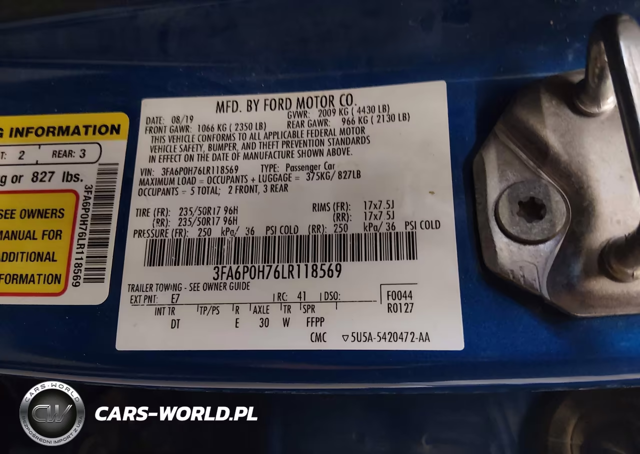 2020 Ford Fusion Se VIN:3FA6P0H76LR118569 - 9