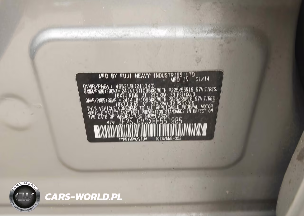 2014 Subaru Forester 2.0Xt Touring VIN:JF2SJGMCXEH551985 - 9