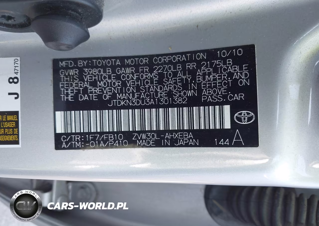 2010 Toyota Prius Ii VIN:JTDKN3DU3A1301382 - 9