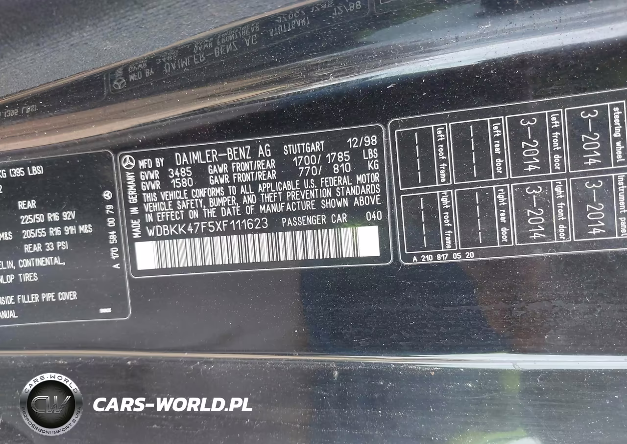 1999 Mercedes-Benz Slk 230 Kompressor VIN:WDBKK47F5XF111623 - 9