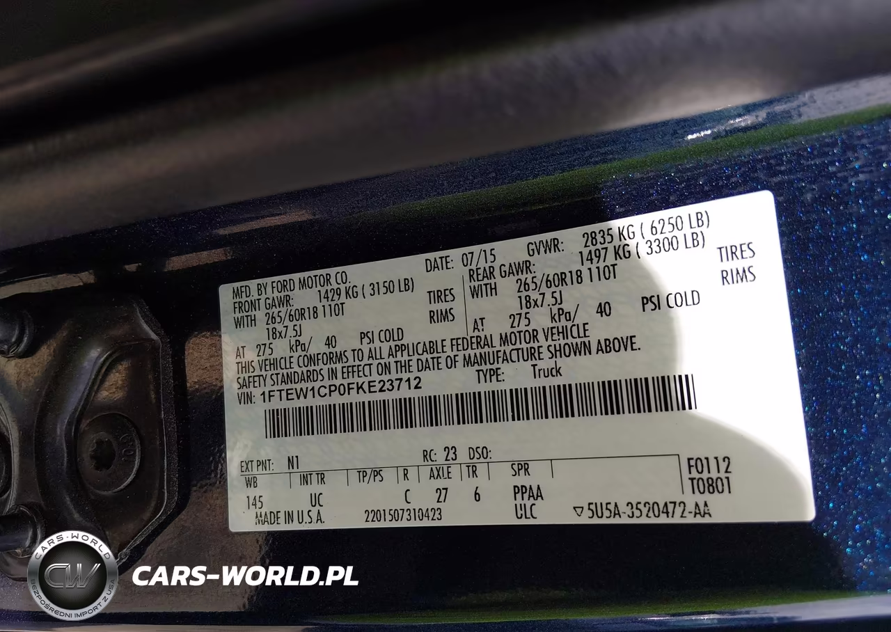 2015 Ford F-150 Xlt VIN:1FTEW1CP0FKE23712 - 9