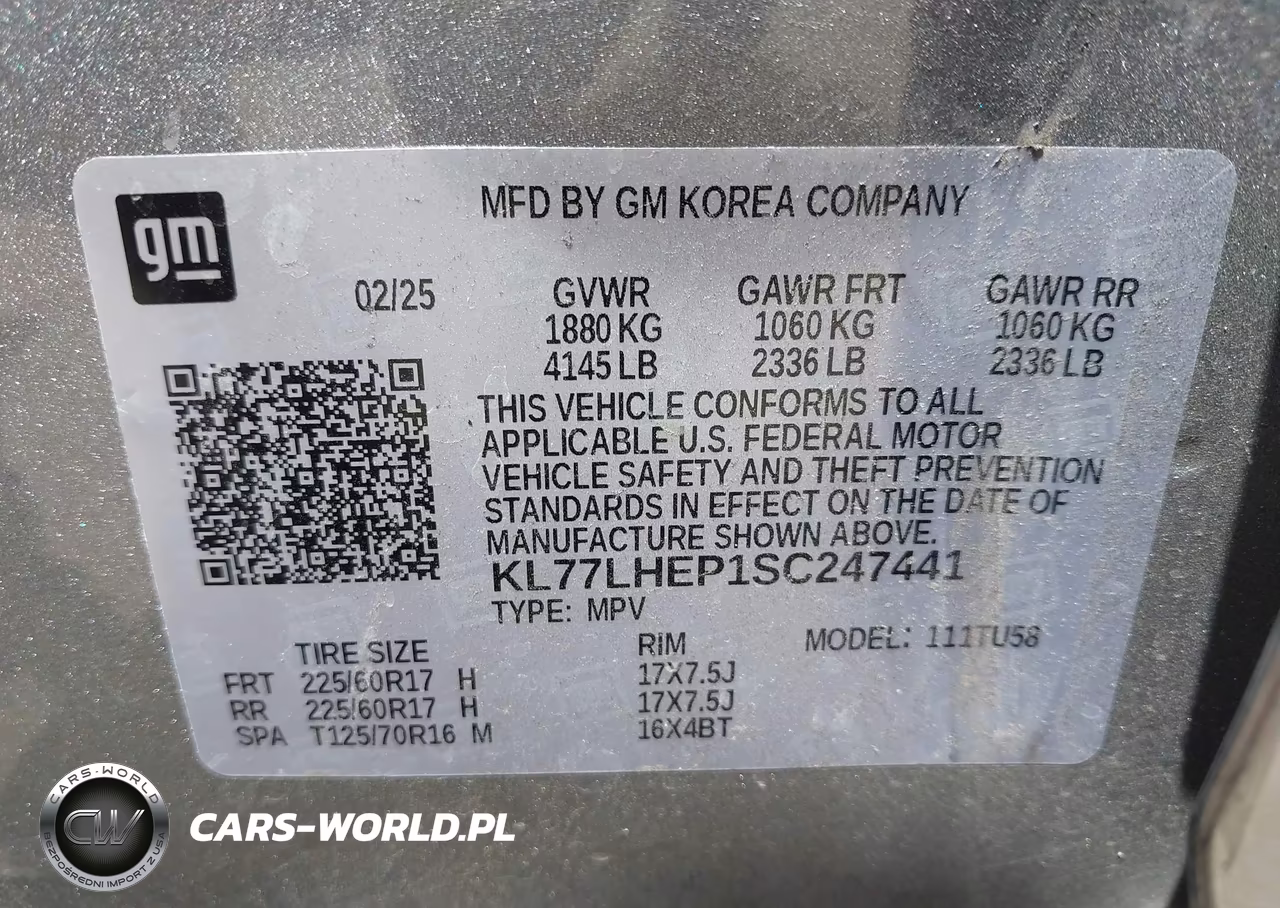 2025 Chevrolet Trax Fwd Lt VIN:KL77LHEP1SC247441 - 9