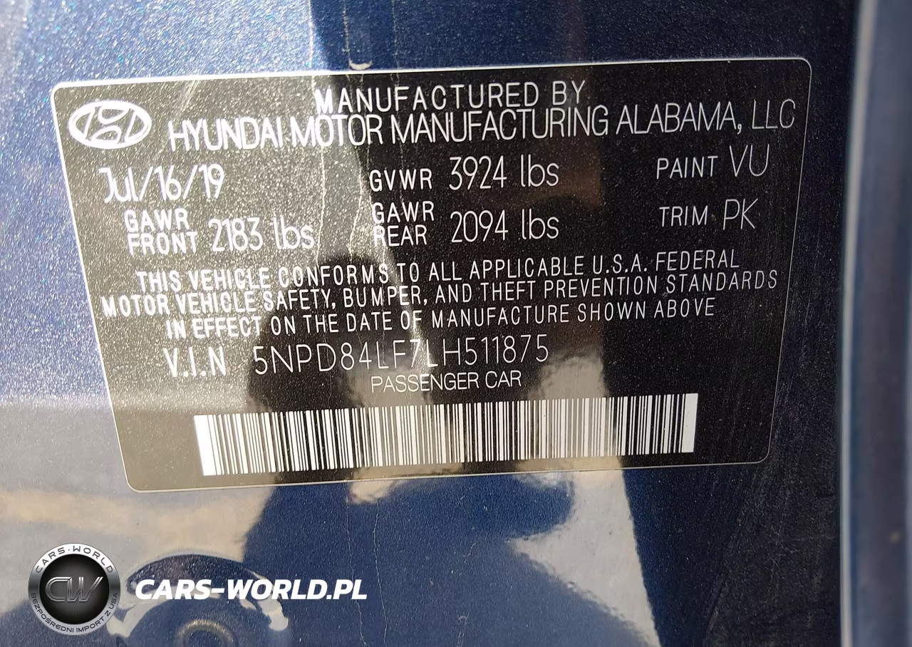 2020 Hyundai Elantra Sel VIN:5NPD84LF7LH511875 - 9