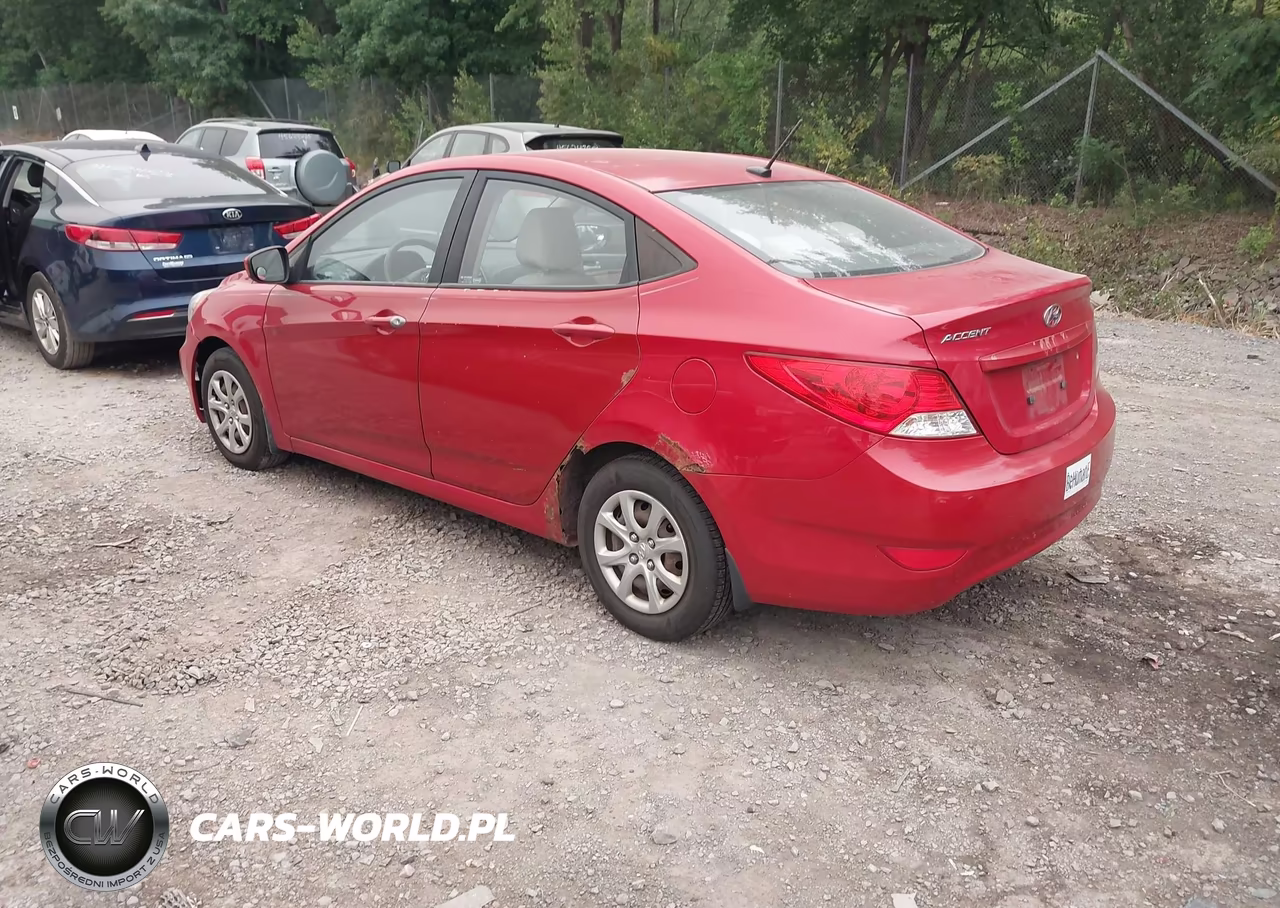 2012 Hyundai Accent Gls VIN:KMHCT4AE5CU195351 - 3