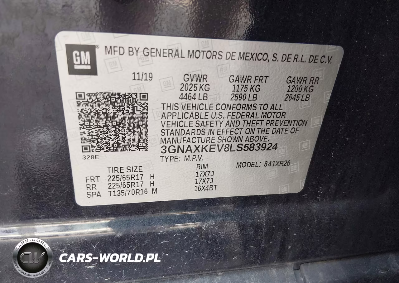 2020 Chevrolet Equinox Fwd Lt 1.5L Turbo VIN:3GNAXKEV8LS583924 - 9