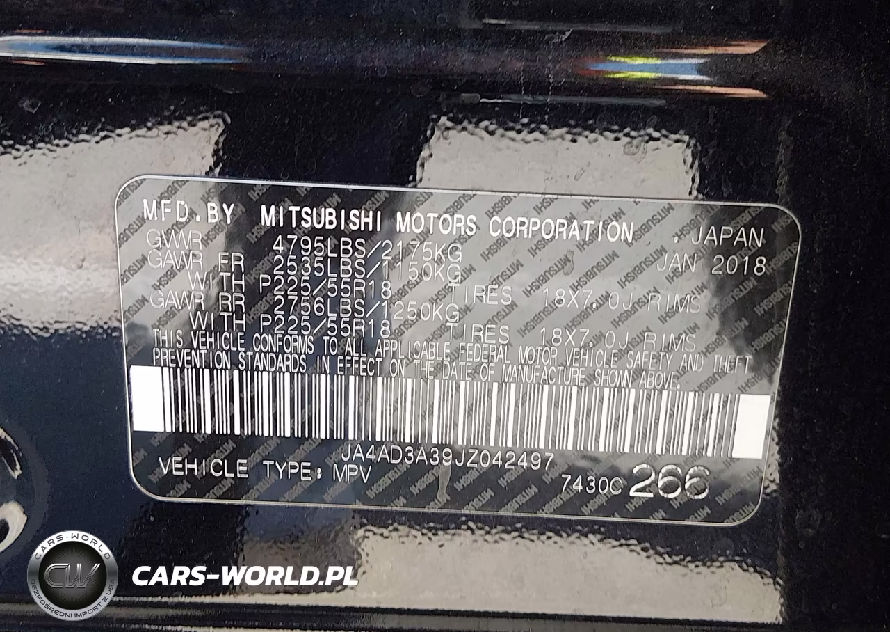 2018 Mitsubishi Outlander Se VIN:JA4AD3A39JZ042497 - 9