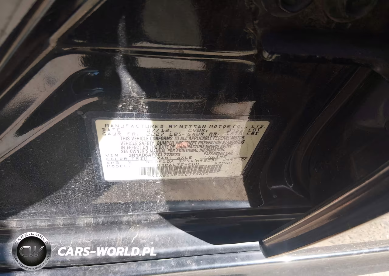2012 Nissan Sentra 2.0 Sr VIN:3N1AB6AP3CL773875 - 9