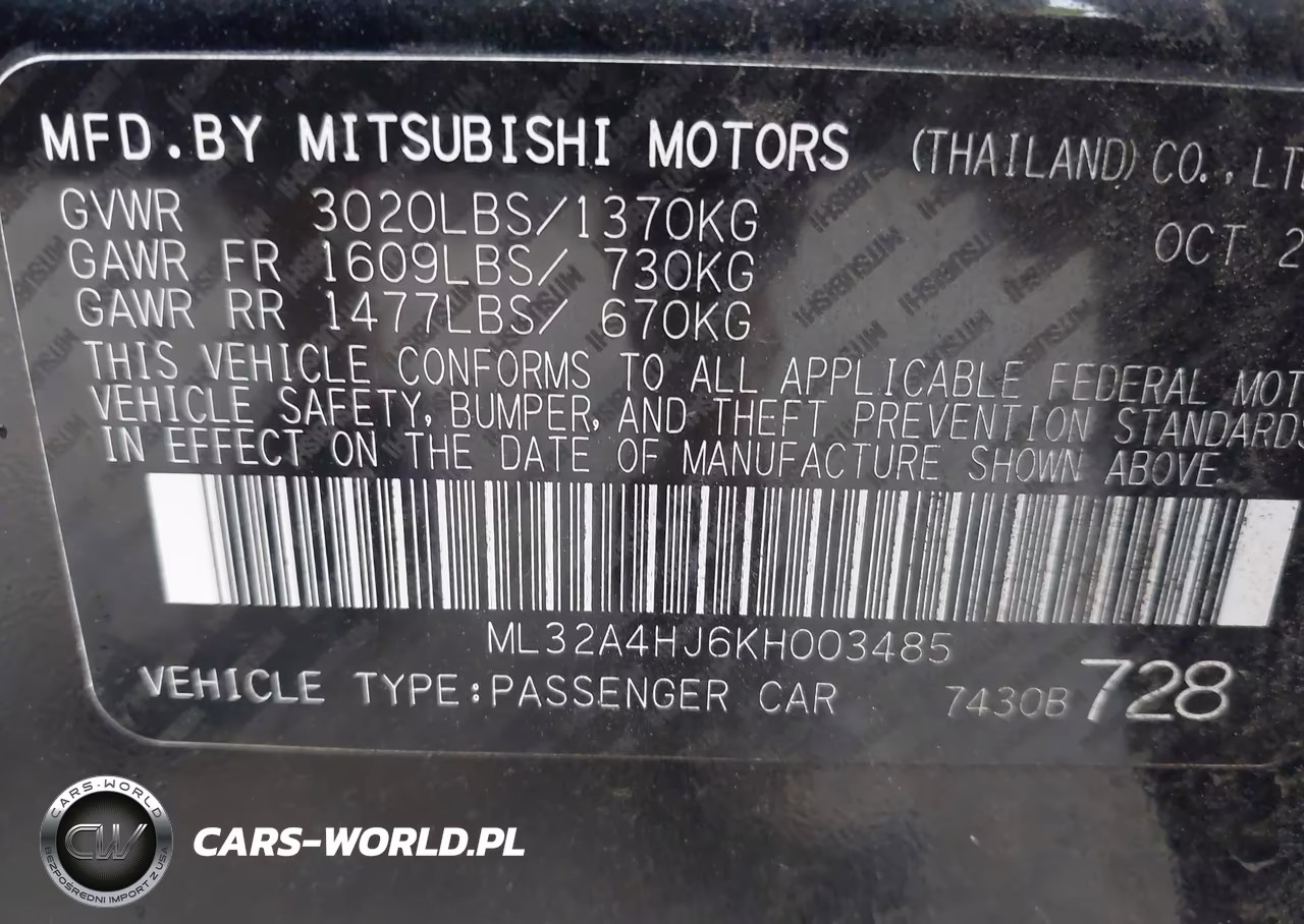 2019 Mitsubishi Mirage Se VIN:ML32A4HJ6KH003485 - 9