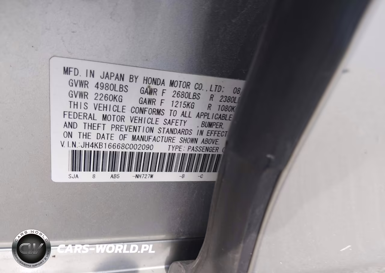2008 Acura Rl 3.5 VIN:JH4KB16668C002090 - 9