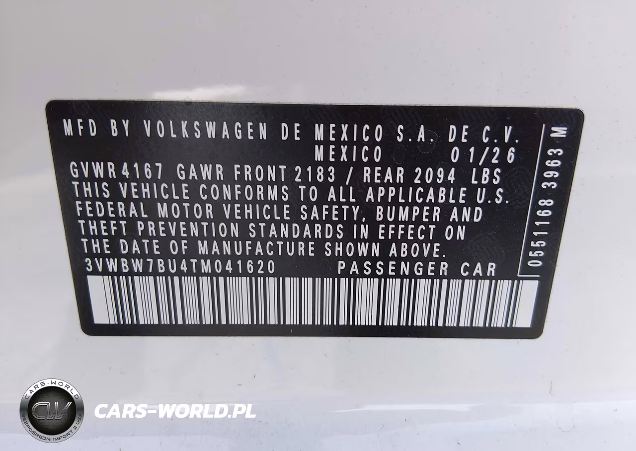 2026 Volkswagen Jetta Sport VIN:3VWBW7BU4TM041620 - 9