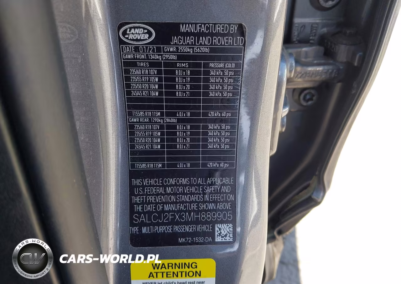 2021 Land Rover Discovery Sport S VIN:SALCJ2FX3MH889905 - 9