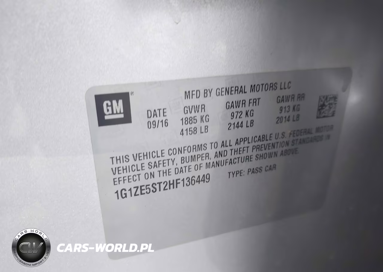 2017 Chevrolet Malibu 1Lt VIN:1G1ZE5ST2HF136449 - 9