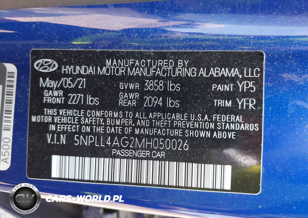 2021 Hyundai Elantra Se VIN:5NPLL4AG2MH050026 - 9