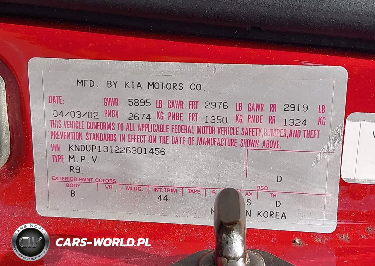 2002 Kia Sedona Ex-Lx VIN:KNDUP131226301456 - 9