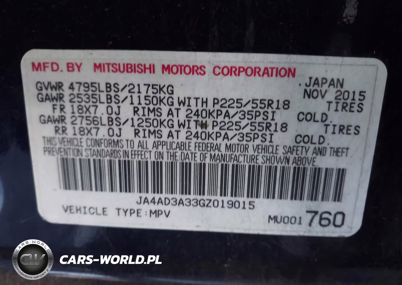 2016 Mitsubishi Outlander Sel VIN:JA4AD3A33GZ019015 - 9