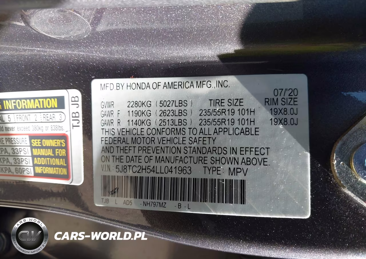 2020 Acura Rdx Technology Package VIN:5J8TC2H54LL041963 - 9