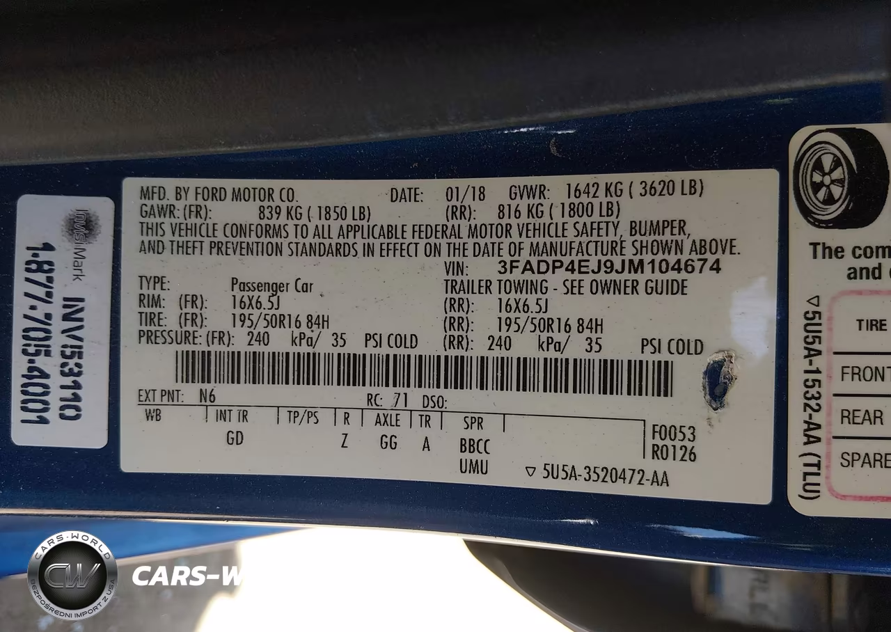 2018 Ford Fiesta Se VIN:3FADP4EJ9JM104674 - 9