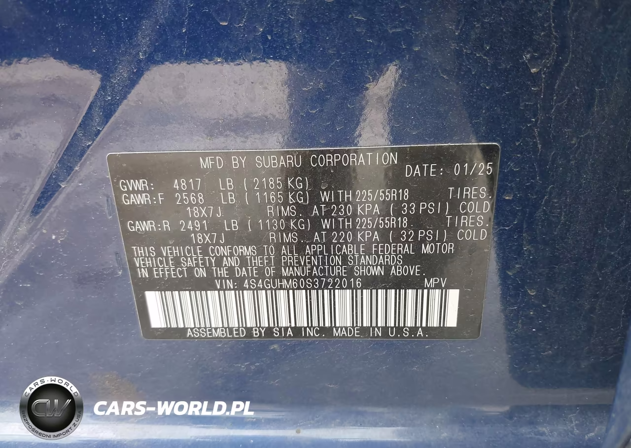2025 Subaru Crosstrek Limited VIN:4S4GUHM60S3722016 - 9