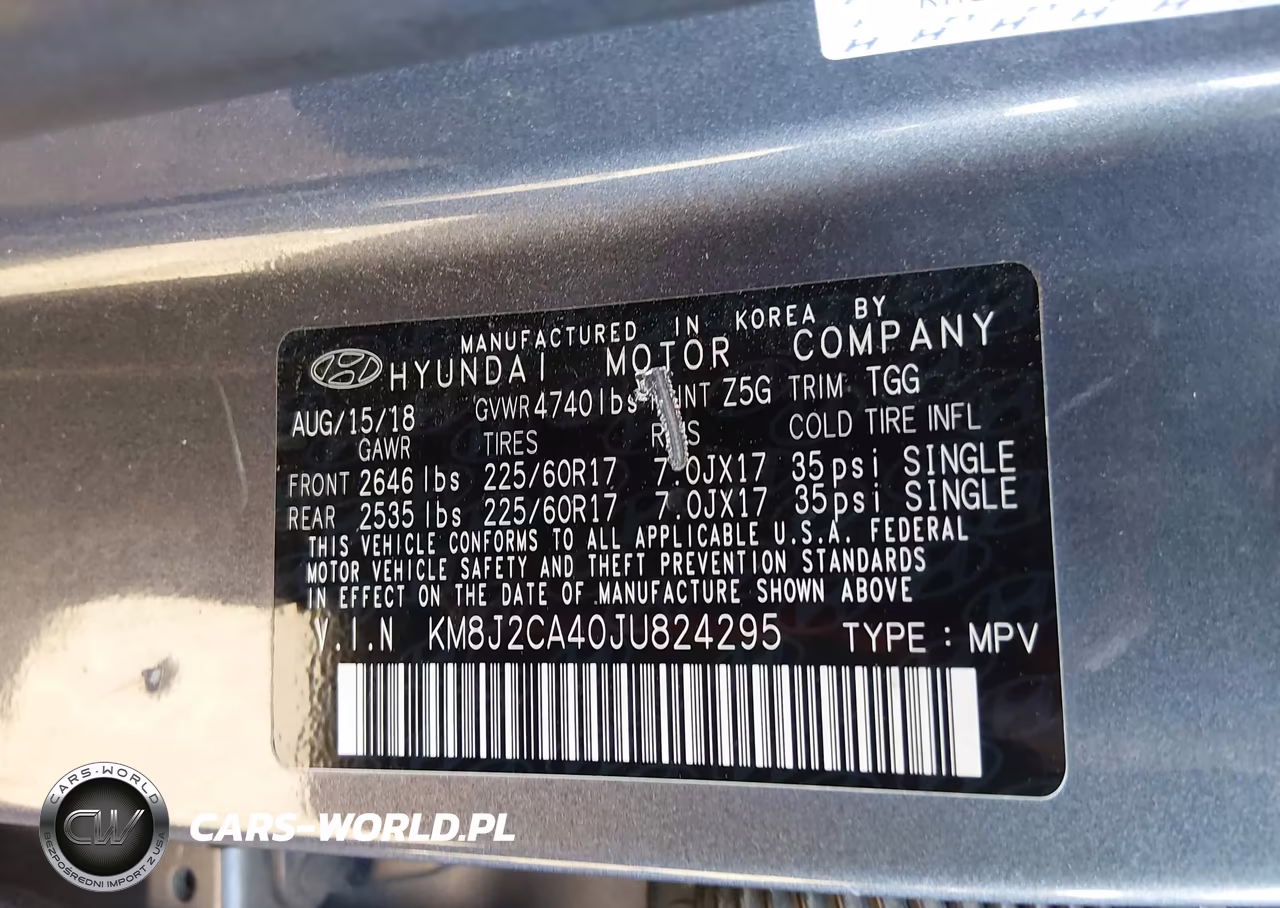 2018 Hyundai Tucson Se VIN:KM8J2CA40JU824295 - 9