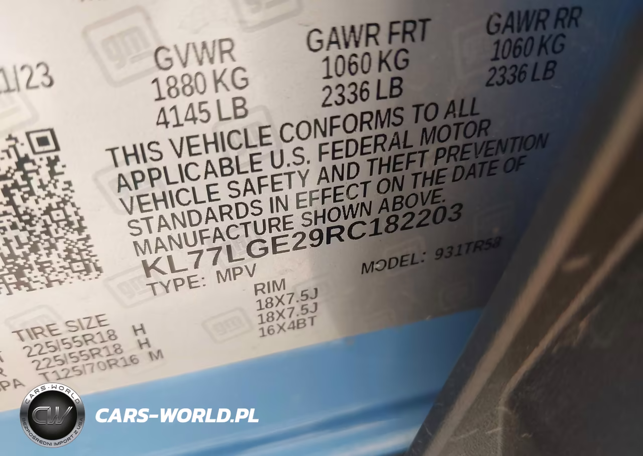 2024 Chevrolet Trax Fwd 1Rs VIN:KL77LGE29RC182203 - 9