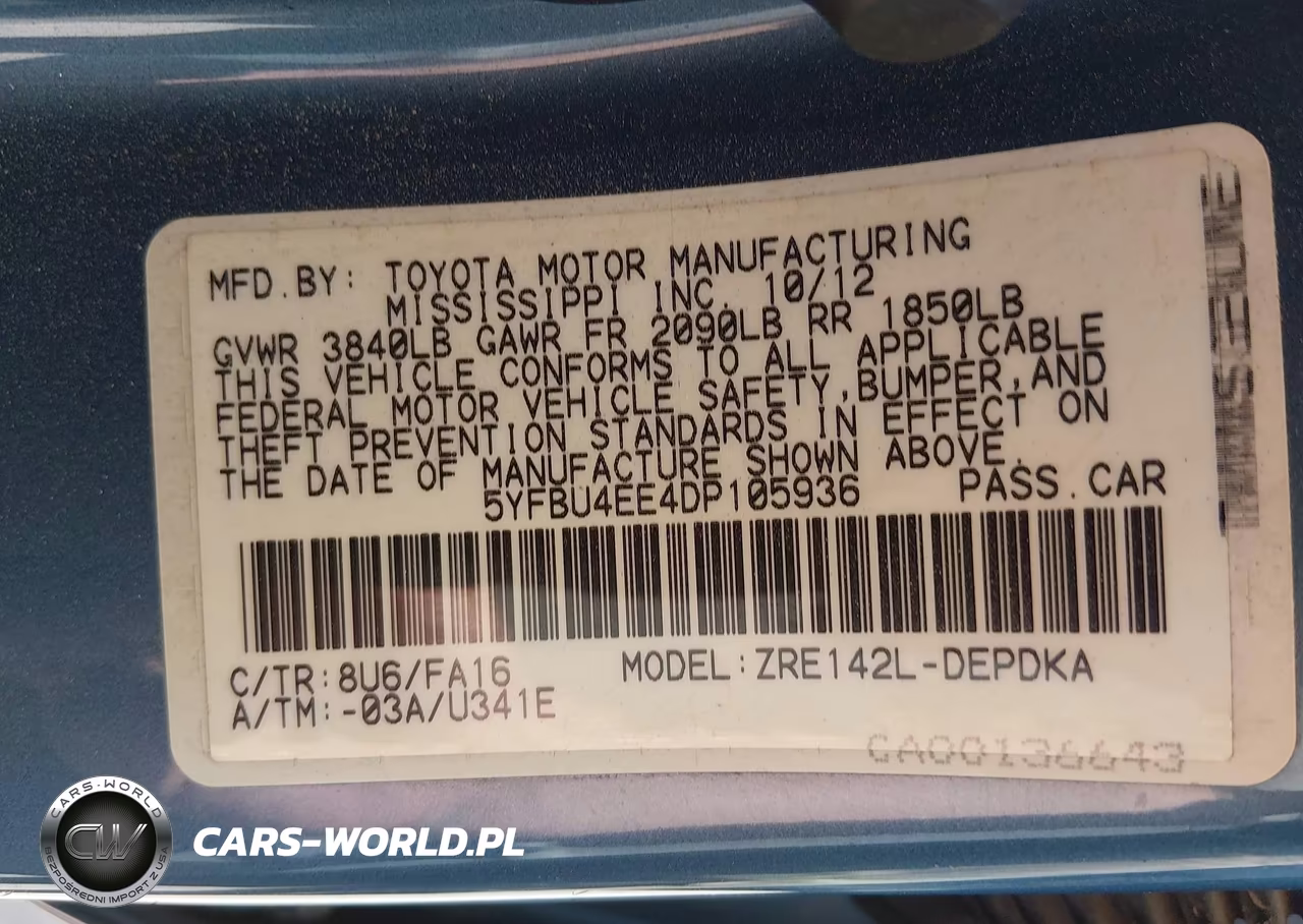 2013 Toyota Corolla L VIN:5YFBU4EE4DP105936 - 9