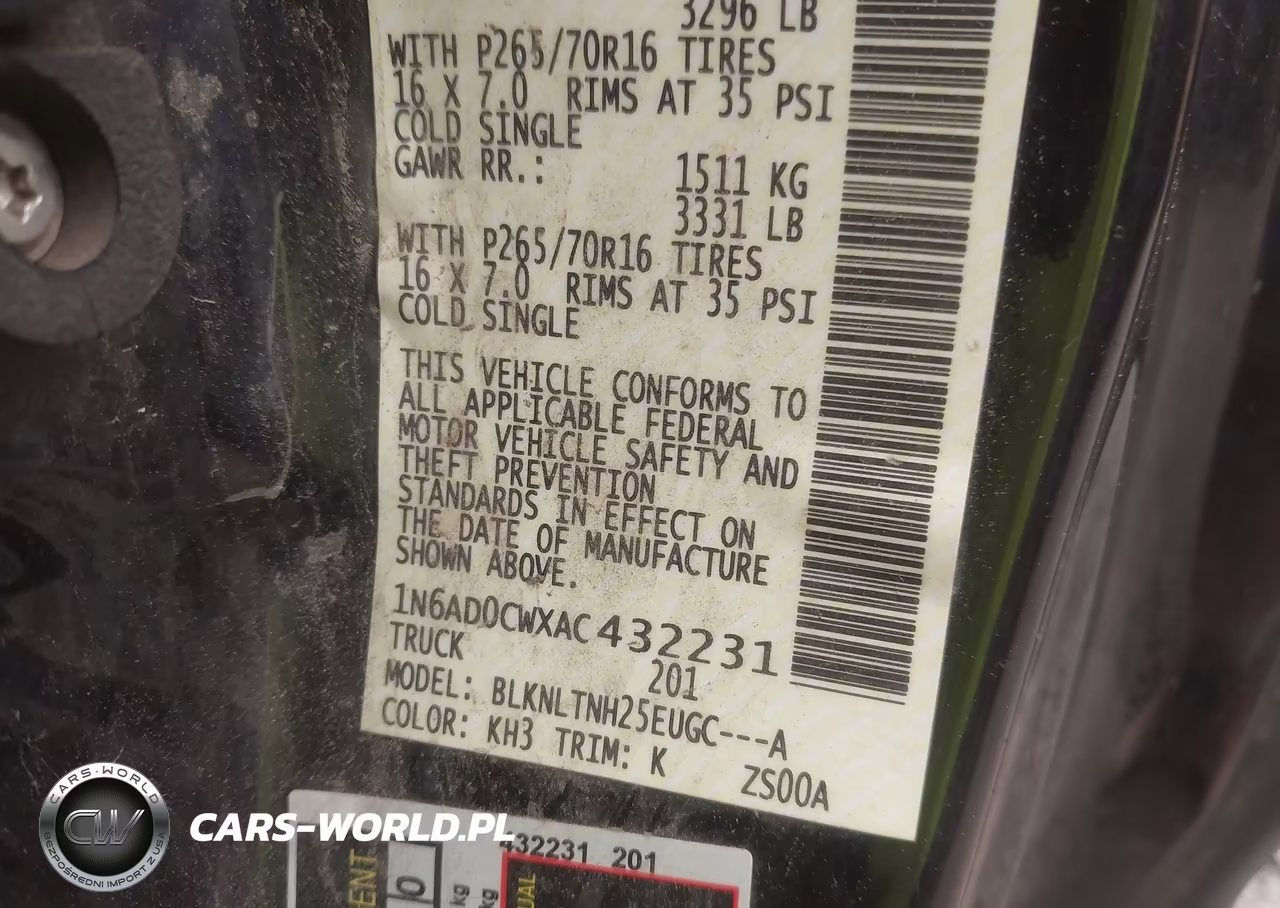 2010 Nissan Frontier Se VIN:1N6AD0CWXAC432231 - 9