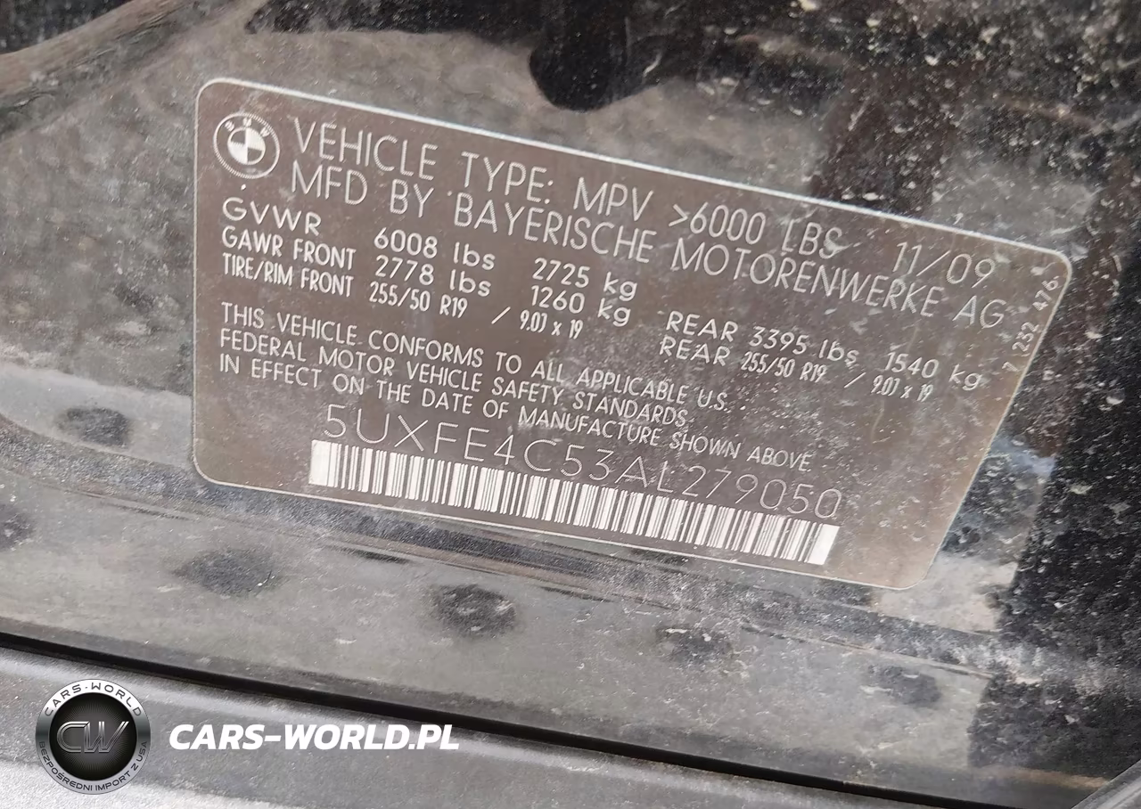 2010 BMW X5 xDrive30I VIN:5UXFE4C53AL279050 - 9