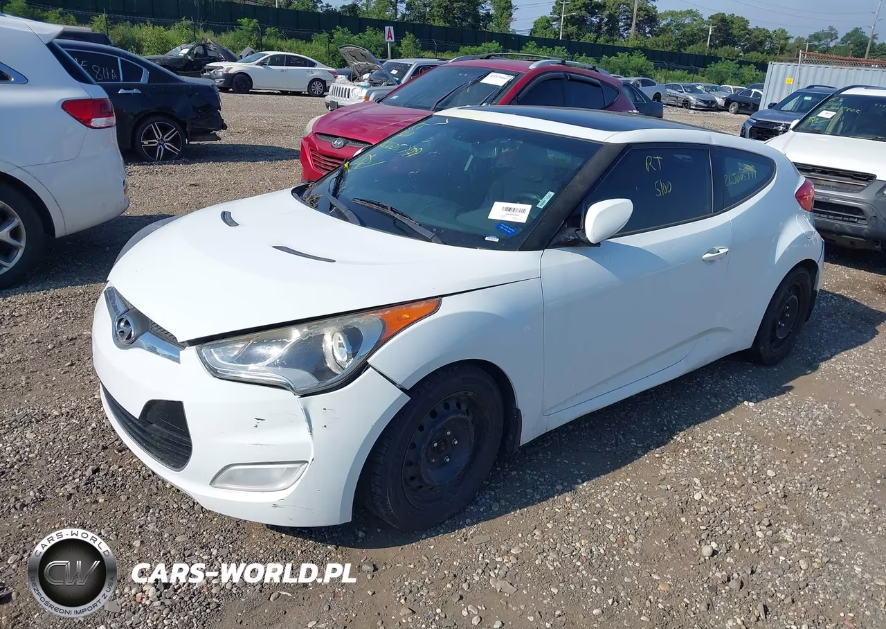 2014 Hyundai Veloster Base W-Gray VIN:KMHTC6AD8EU195298 - 2