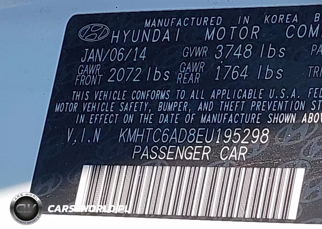 2014 Hyundai Veloster Base W-Gray VIN:KMHTC6AD8EU195298 - 9