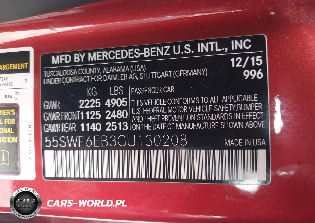 2016 Mercedes-Benz C 450 Amg 4Matic VIN:55SWF6EB3GU130208 - 9