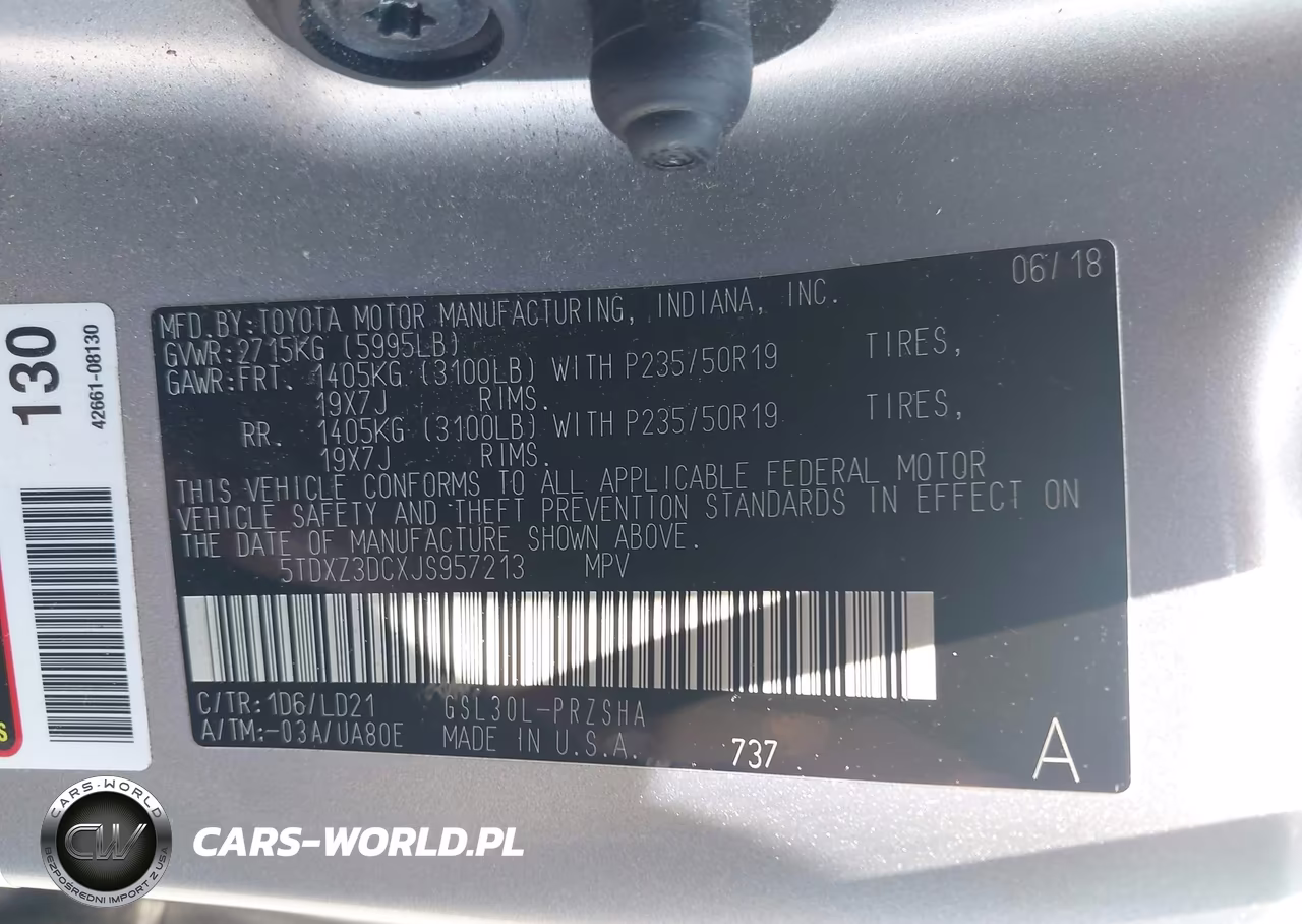 2018 Toyota Sienna Se 8 Passenger VIN:5TDXZ3DCXJS957213 - 9