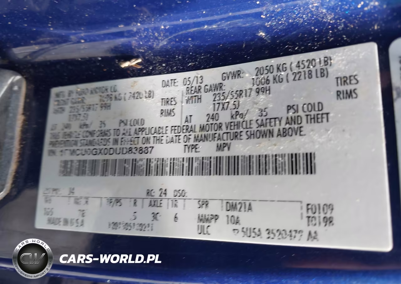 2013 Ford Escape Se VIN:1FMCU0GX0DUD83887 - 9