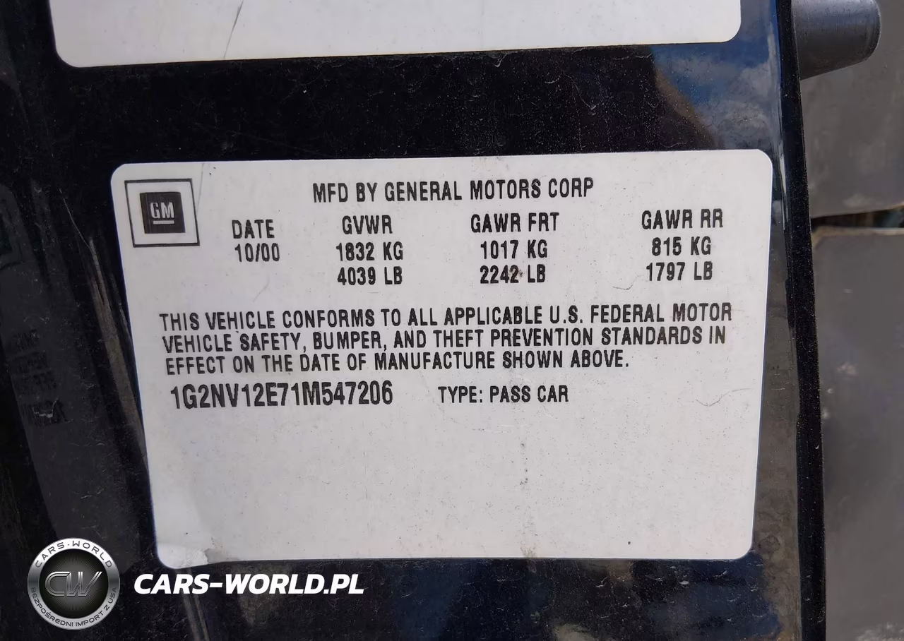 2001 Pontiac Grand Am Gt1 VIN:1G2NV12E71M547206 - 9