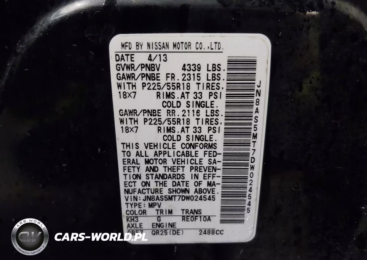 2013 Nissan Rogue Sv W-Sl Pkg VIN:JN8AS5MT7DW024545 - 9